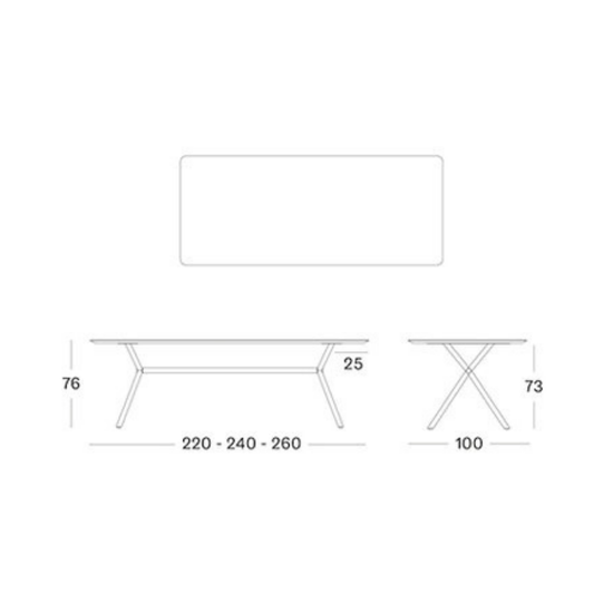 VS Elias Dining Table Dimensions