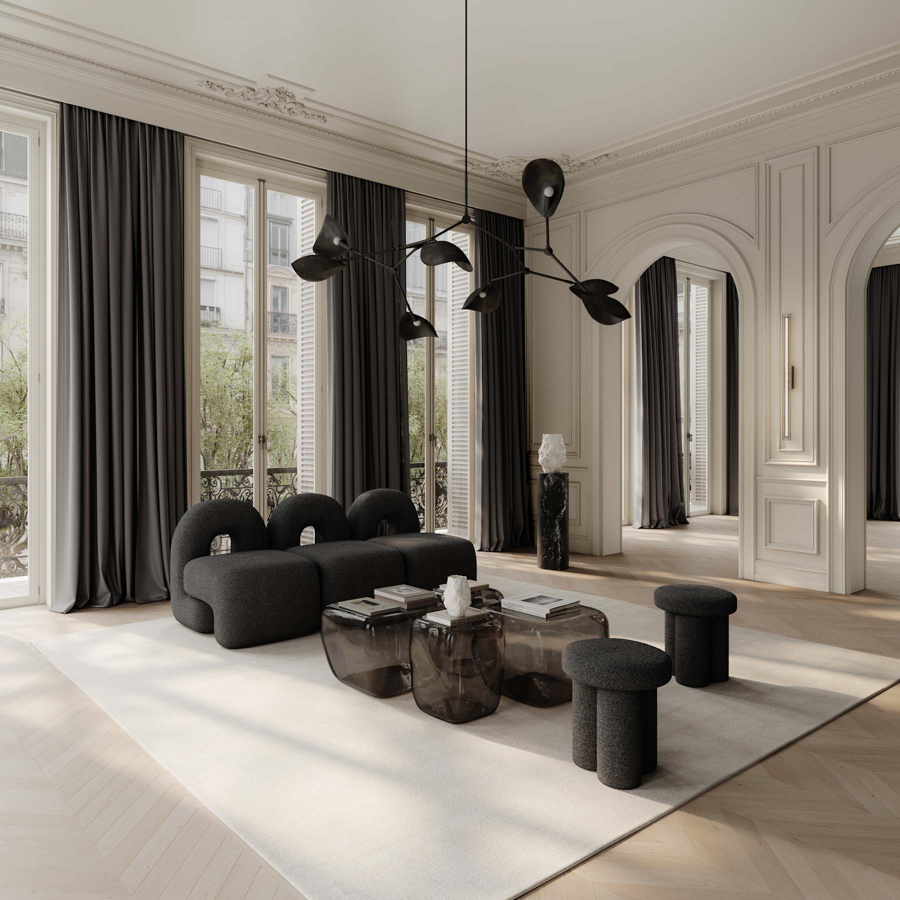 Frame Wall Lamp, Big - Chrome