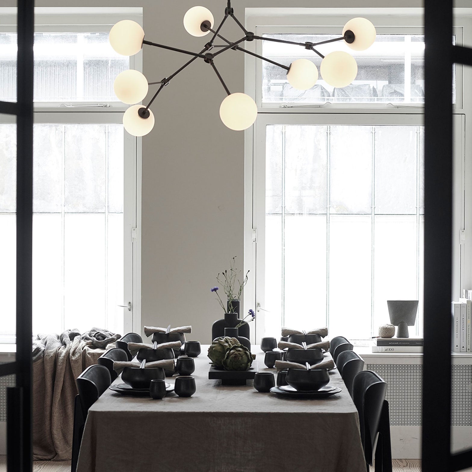 Drop Bulp | Grey Chandelier