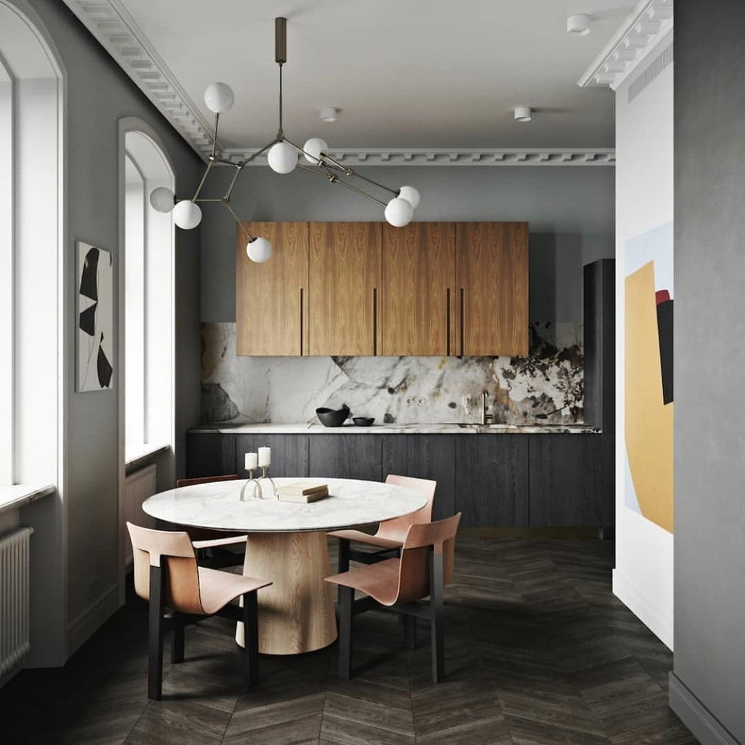 Drop Bulp | Grey Chandelier