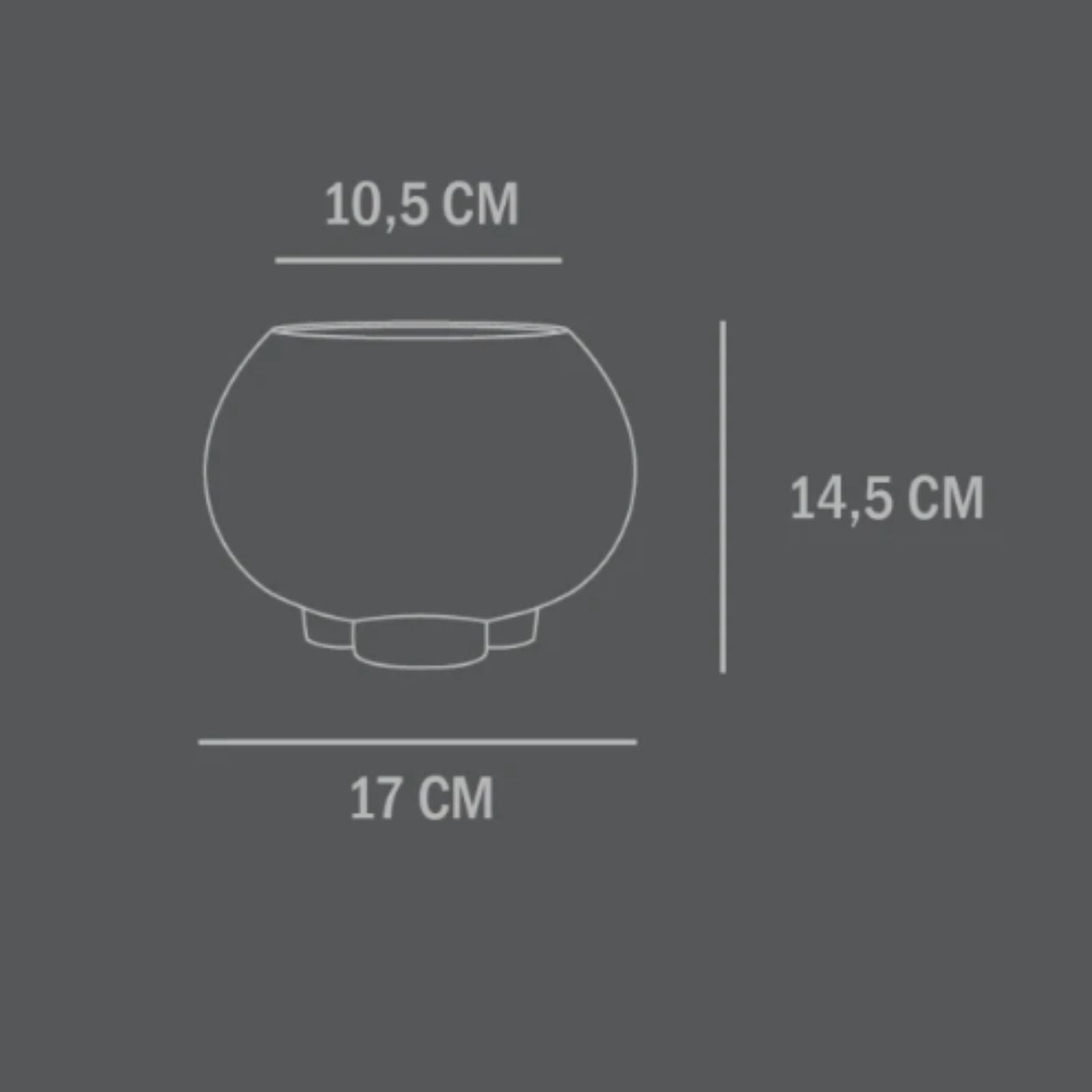 Urchin | Petit Plant pot Coffee (Warehouse Sale)