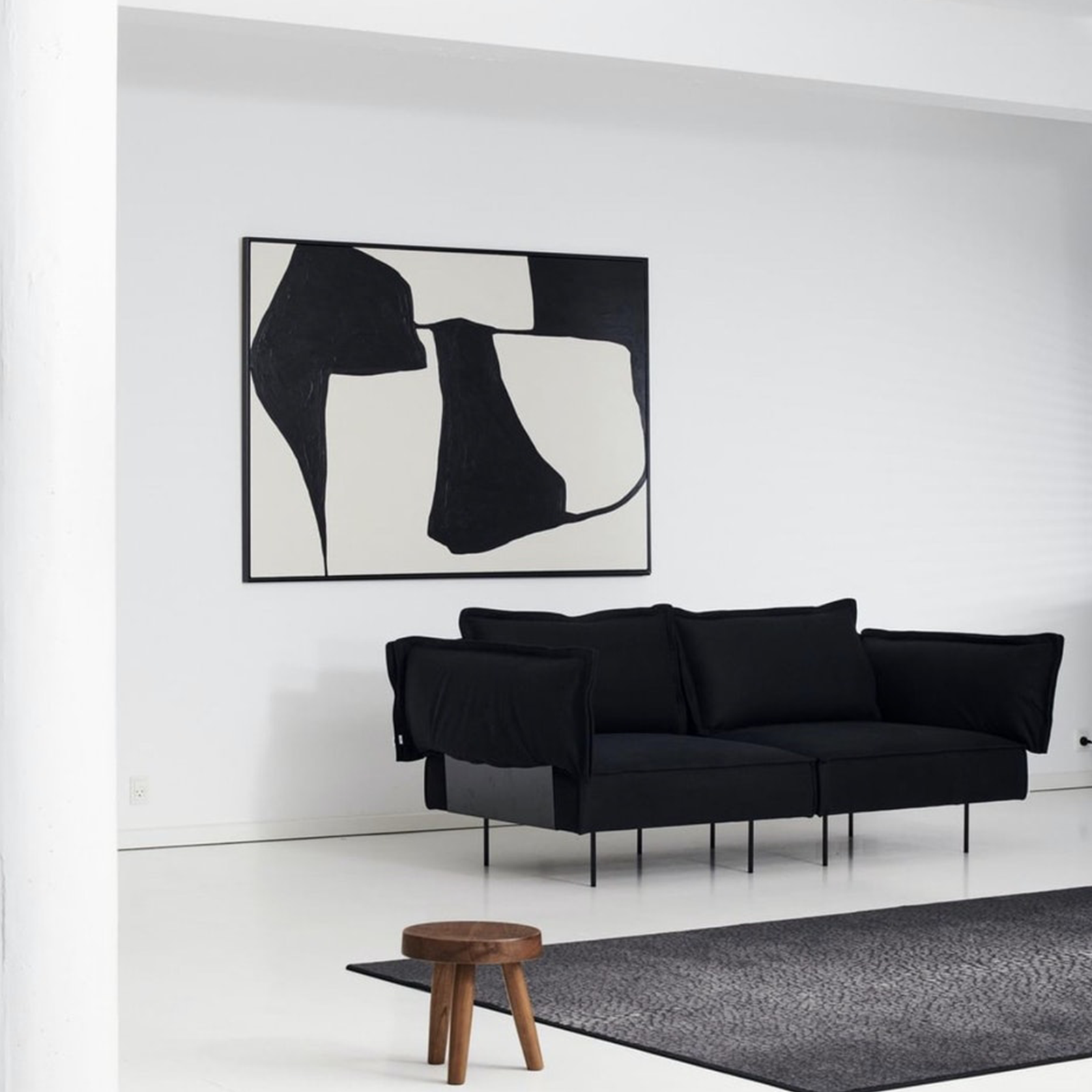 Charles | Stool - Dark Brown (Warehouse Sale)