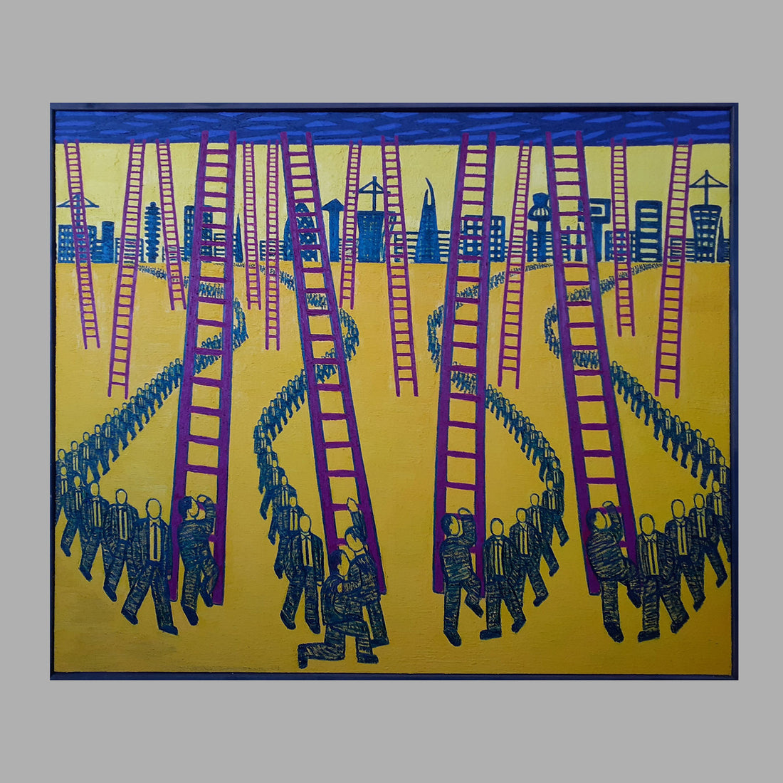 Ladders | Framed Oil Painting
