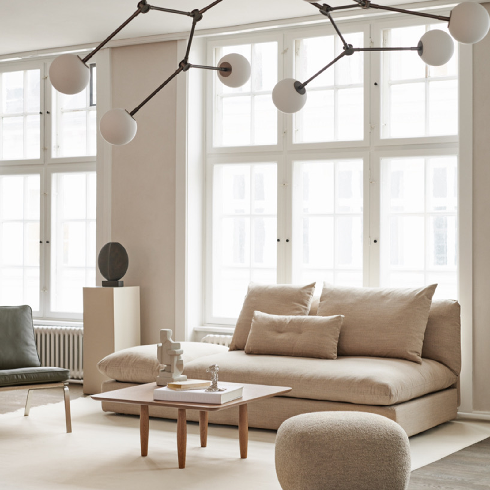 Drop Bulp | Grey Chandelier