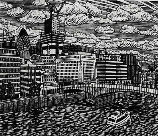 New Birth In The City | Linocut Print